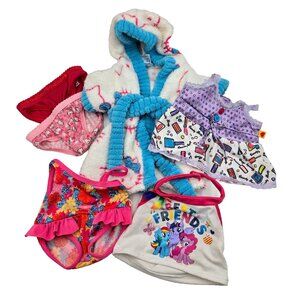 Build A Bear Girl Clothes Lot Underwear Swimsuit Robe My Little Pony Top Shirt